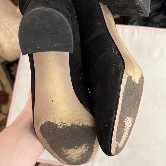 Ann Taylor Black Suede Sock booties - Picture 3 of 3